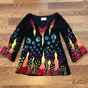 Forever Blazing Sequins Tunic Dress